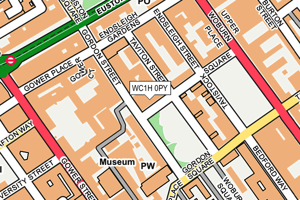 WC1H 0PY map - OS OpenMap – Local (Ordnance Survey) WC1H 0PY map - OS OpenMap – Local (Ordnance Survey)