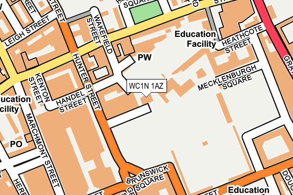 WC1N 1AZ map - OS OpenMap – Local (Ordnance Survey) WC1N 1AZ map - OS OpenMap – Local (Ordnance Survey)