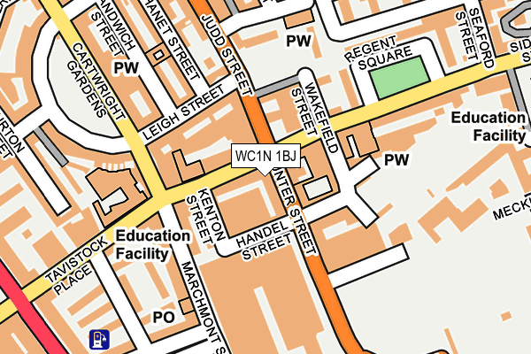 WC1N 1BJ map - OS OpenMap – Local (Ordnance Survey) WC1N 1BJ map - OS OpenMap – Local (Ordnance Survey)