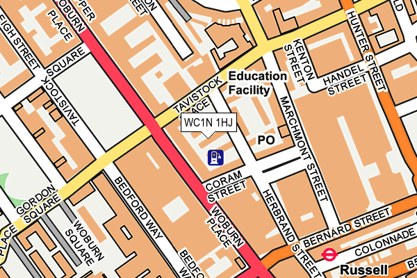 WC1N 1HJ map - OS OpenMap – Local (Ordnance Survey) WC1N 1HJ map - OS OpenMap – Local (Ordnance Survey)