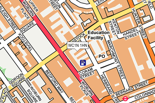 WC1N 1HN map - OS OpenMap – Local (Ordnance Survey) WC1N 1HN map - OS OpenMap – Local (Ordnance Survey)