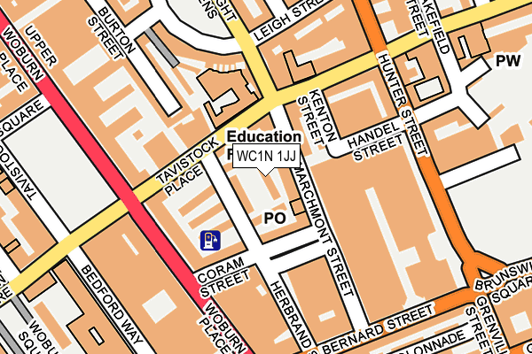 WC1N 1JJ map - OS OpenMap – Local (Ordnance Survey) WC1N 1JJ map - OS OpenMap – Local (Ordnance Survey)