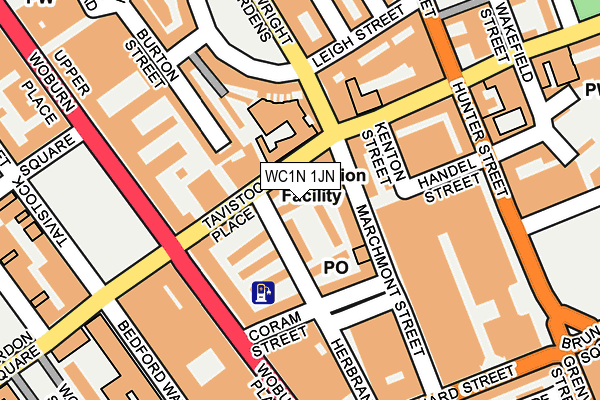 WC1N 1JN map - OS OpenMap – Local (Ordnance Survey) WC1N 1JN map - OS OpenMap – Local (Ordnance Survey)
