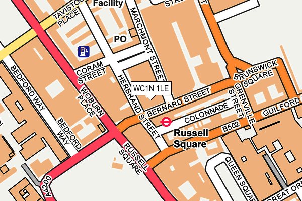 WC1N 1LE map - OS OpenMap – Local (Ordnance Survey) WC1N 1LE map - OS OpenMap – Local (Ordnance Survey)