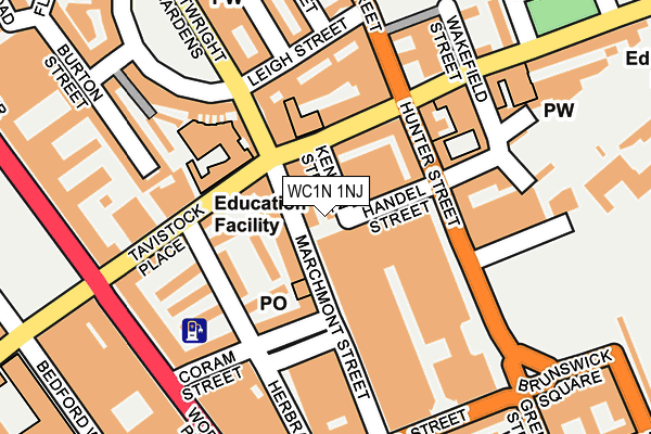 WC1N 1NJ map - OS OpenMap – Local (Ordnance Survey) WC1N 1NJ map - OS OpenMap – Local (Ordnance Survey)