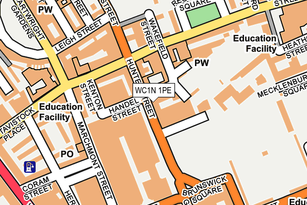WC1N 1PE map - OS OpenMap – Local (Ordnance Survey) WC1N 1PE map - OS OpenMap – Local (Ordnance Survey)