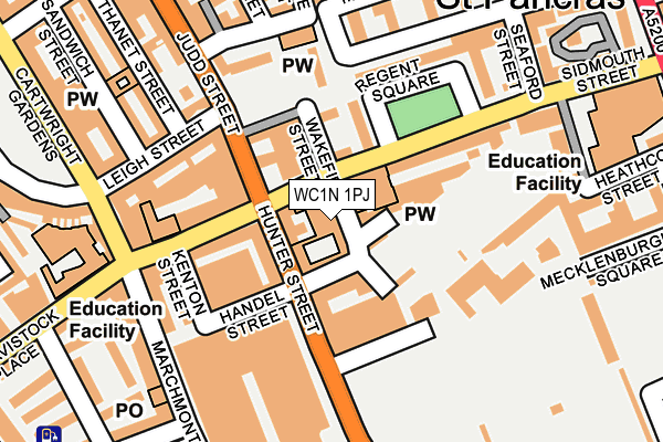 WC1N 1PJ map - OS OpenMap – Local (Ordnance Survey) WC1N 1PJ map - OS OpenMap – Local (Ordnance Survey)