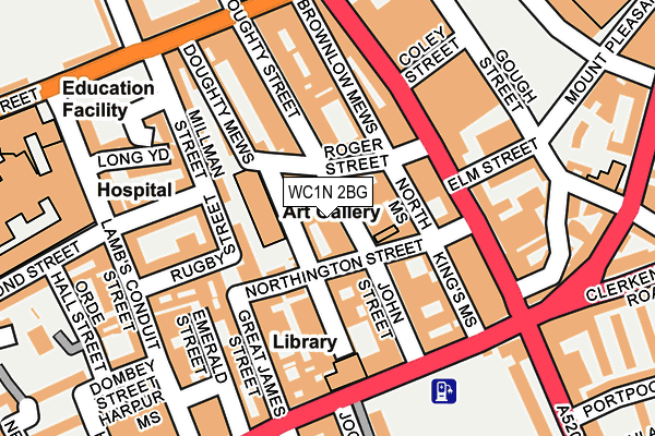 WC1N 2BG map - OS OpenMap – Local (Ordnance Survey) WC1N 2BG map - OS OpenMap – Local (Ordnance Survey)