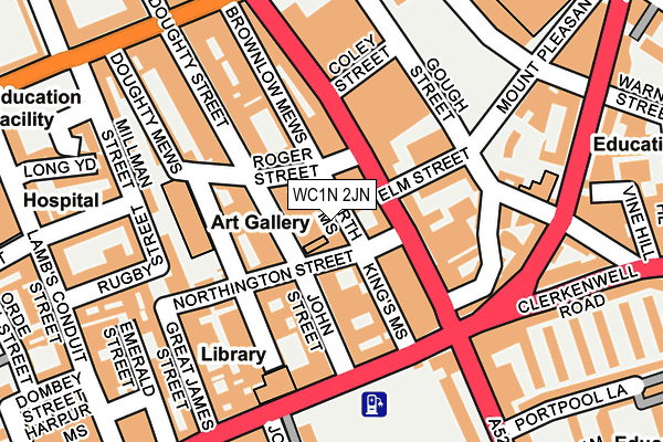 WC1N 2JN map - OS OpenMap – Local (Ordnance Survey)