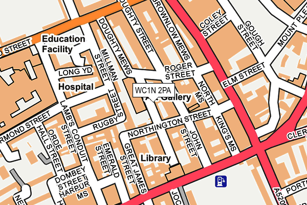 WC1N 2PA map - OS OpenMap – Local (Ordnance Survey) WC1N 2PA map - OS OpenMap – Local (Ordnance Survey)