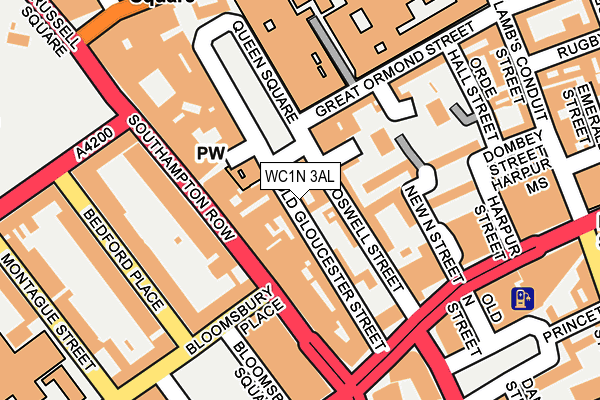 WC1N 3AL map - OS OpenMap – Local (Ordnance Survey) WC1N 3AL map - OS OpenMap – Local (Ordnance Survey)