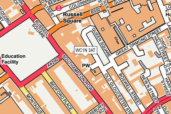 WC1N 3AT map - OS OpenMap – Local (Ordnance Survey) WC1N 3AT map - OS OpenMap – Local (Ordnance Survey)