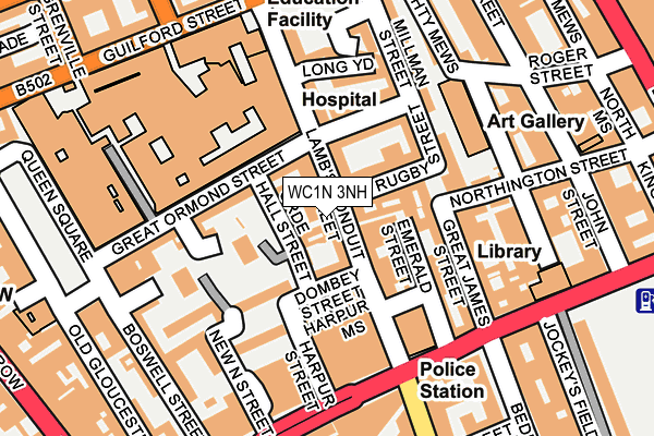 WC1N 3NH map - OS OpenMap – Local (Ordnance Survey) WC1N 3NH map - OS OpenMap – Local (Ordnance Survey)