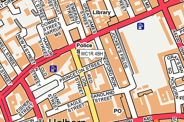 WC1R 4BH map - OS OpenMap – Local (Ordnance Survey) WC1R 4BH map - OS OpenMap – Local (Ordnance Survey)