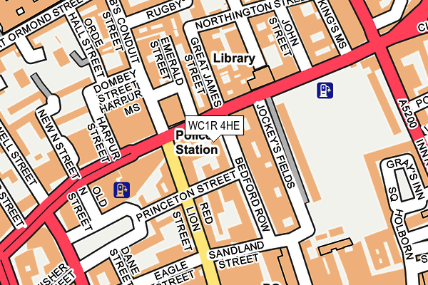 WC1R 4HE map - OS OpenMap – Local (Ordnance Survey) WC1R 4HE map - OS OpenMap – Local (Ordnance Survey)