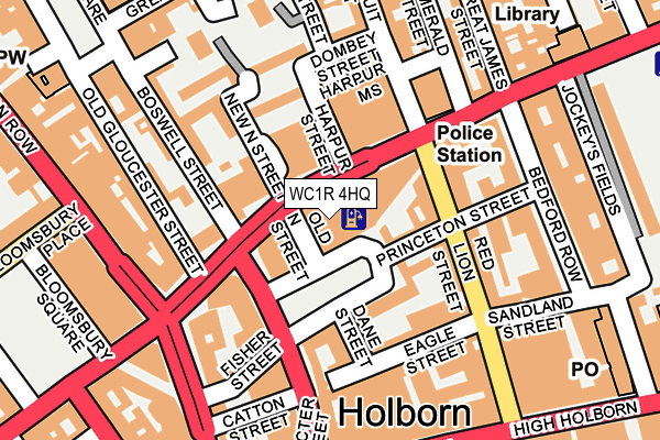 WC1R 4HQ map - OS OpenMap – Local (Ordnance Survey) WC1R 4HQ map - OS OpenMap – Local (Ordnance Survey)