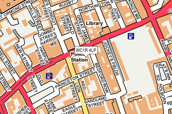 WC1R 4LP map - OS OpenMap – Local (Ordnance Survey) WC1R 4LP map - OS OpenMap – Local (Ordnance Survey)
