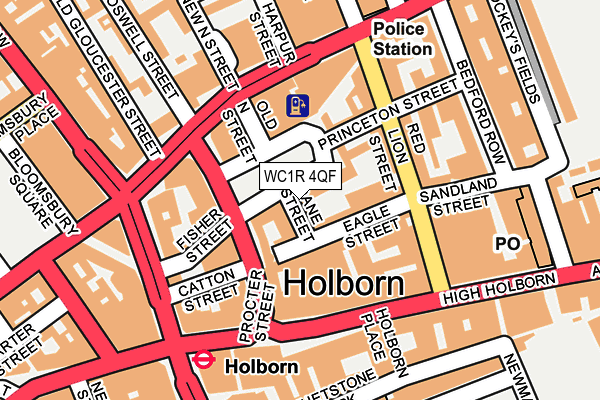 WC1R 4QF map - OS OpenMap – Local (Ordnance Survey) WC1R 4QF map - OS OpenMap – Local (Ordnance Survey)