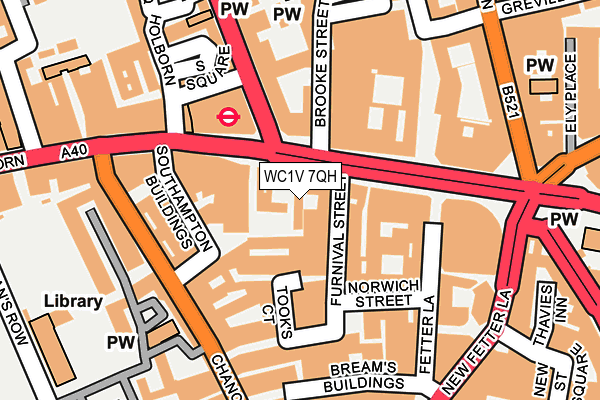 WC1V 7QH map - OS OpenMap – Local (Ordnance Survey) WC1V 7QH map - OS OpenMap – Local (Ordnance Survey)