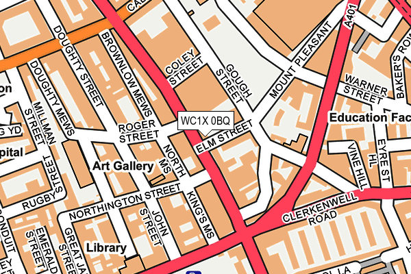 WC1X 0BQ map - OS OpenMap – Local (Ordnance Survey) WC1X 0BQ map - OS OpenMap – Local (Ordnance Survey)