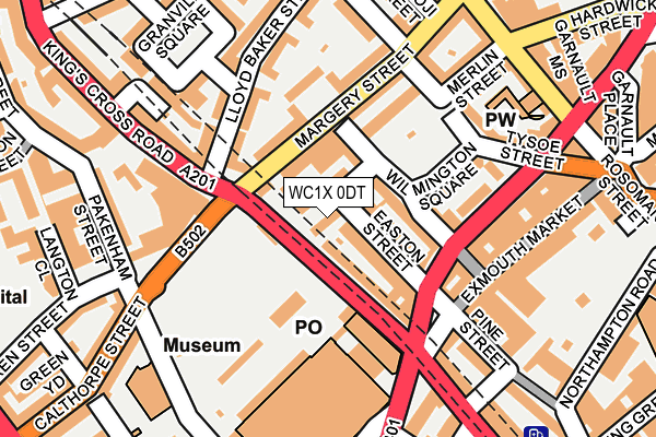 WC1X 0DT map - OS OpenMap – Local (Ordnance Survey) WC1X 0DT map - OS OpenMap – Local (Ordnance Survey)