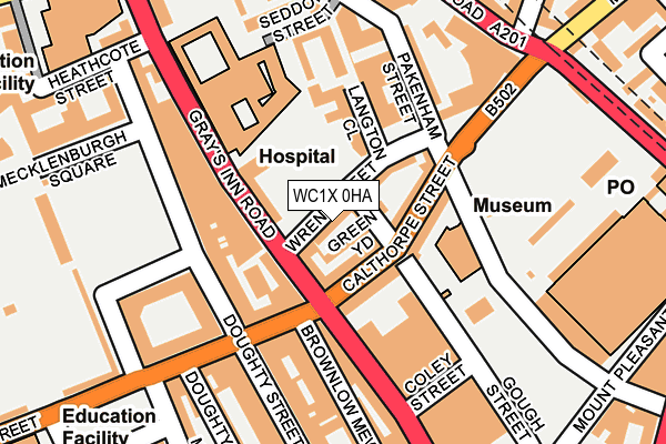 WC1X 0HA map - OS OpenMap – Local (Ordnance Survey) WC1X 0HA map - OS OpenMap – Local (Ordnance Survey)
