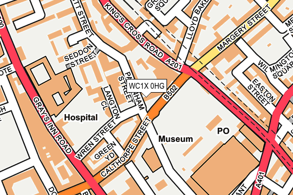 WC1X 0HG map - OS OpenMap – Local (Ordnance Survey) WC1X 0HG map - OS OpenMap – Local (Ordnance Survey)