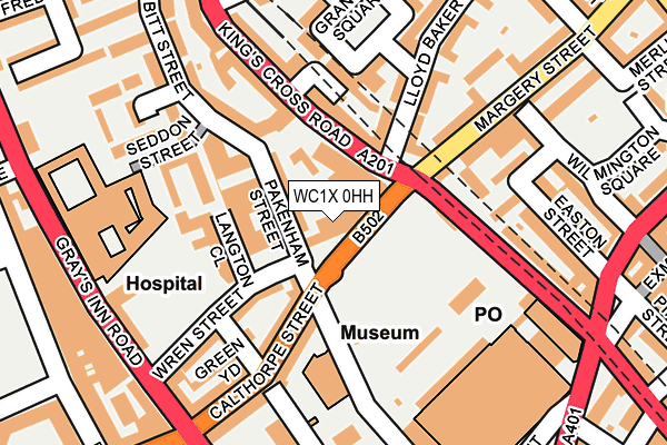 WC1X 0HH map - OS OpenMap – Local (Ordnance Survey) WC1X 0HH map - OS OpenMap – Local (Ordnance Survey)