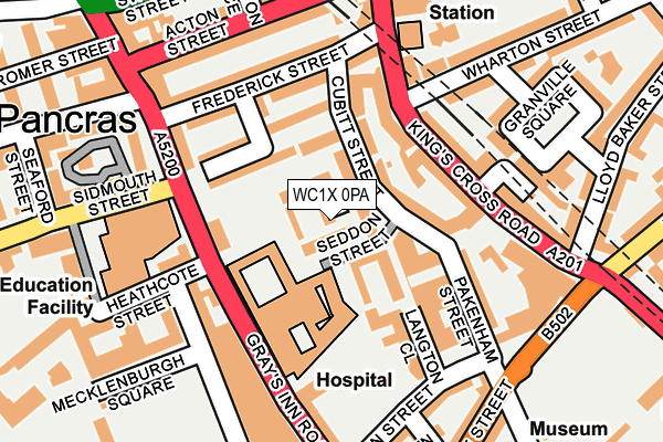 WC1X 0PA map - OS OpenMap – Local (Ordnance Survey) WC1X 0PA map - OS OpenMap – Local (Ordnance Survey)
