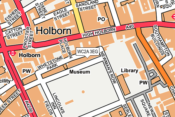 WC2A 3EG map - OS OpenMap – Local (Ordnance Survey) WC2A 3EG map - OS OpenMap – Local (Ordnance Survey)