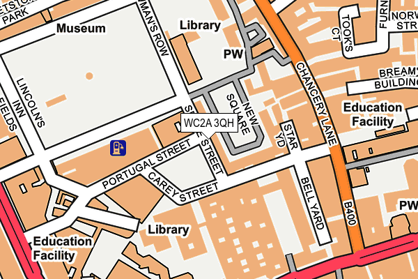 WC2A 3QH map - OS OpenMap – Local (Ordnance Survey) WC2A 3QH map - OS OpenMap – Local (Ordnance Survey)