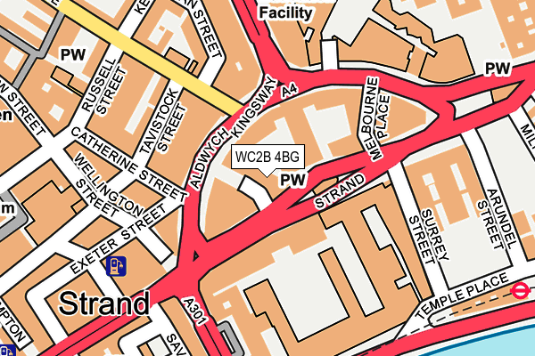 WC2B 4BG map - OS OpenMap – Local (Ordnance Survey) WC2B 4BG map - OS OpenMap – Local (Ordnance Survey)