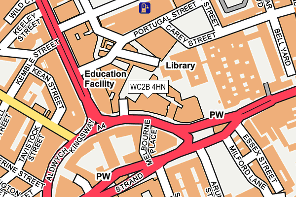 WC2B 4HN map - OS OpenMap – Local (Ordnance Survey) WC2B 4HN map - OS OpenMap – Local (Ordnance Survey)