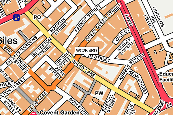 WC2B 4RD map - OS OpenMap – Local (Ordnance Survey) WC2B 4RD map - OS OpenMap – Local (Ordnance Survey)