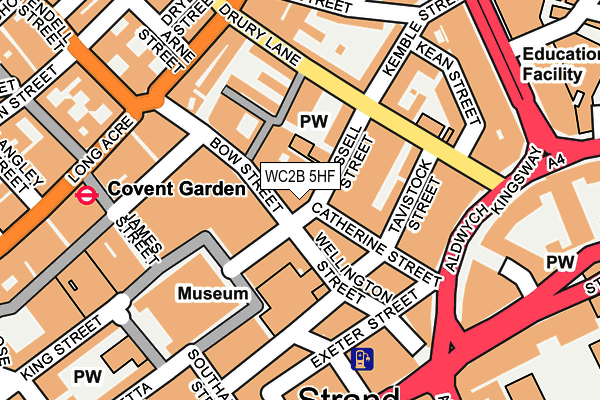 WC2B 5HF map - OS OpenMap – Local (Ordnance Survey) WC2B 5HF map - OS OpenMap – Local (Ordnance Survey)