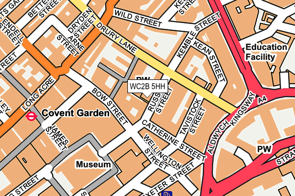 WC2B 5HH map - OS OpenMap – Local (Ordnance Survey) WC2B 5HH map - OS OpenMap – Local (Ordnance Survey)