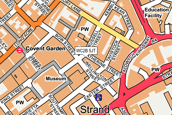 WC2B 5JT map - OS OpenMap – Local (Ordnance Survey) WC2B 5JT map - OS OpenMap – Local (Ordnance Survey)
