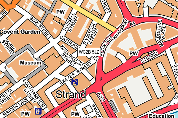 WC2B 5JZ map - OS OpenMap – Local (Ordnance Survey) WC2B 5JZ map - OS OpenMap – Local (Ordnance Survey)