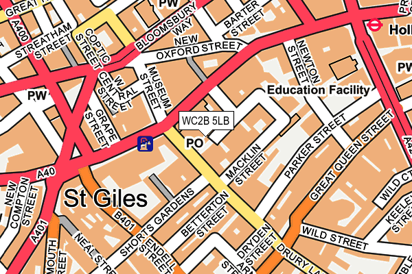 WC2B 5LB map - OS OpenMap – Local (Ordnance Survey) WC2B 5LB map - OS OpenMap – Local (Ordnance Survey)