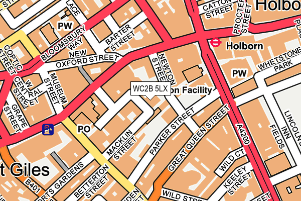 WC2B 5LX map - OS OpenMap – Local (Ordnance Survey) WC2B 5LX map - OS OpenMap – Local (Ordnance Survey)