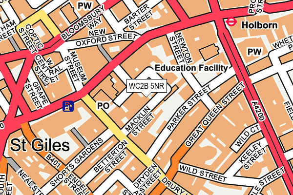 WC2B 5NR map - OS OpenMap – Local (Ordnance Survey) WC2B 5NR map - OS OpenMap – Local (Ordnance Survey)