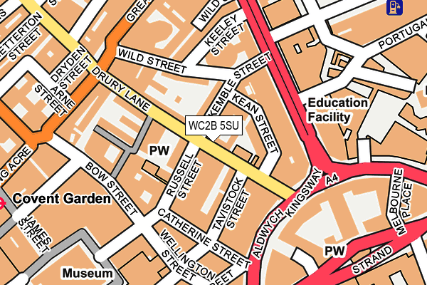 WC2B 5SU map - OS OpenMap – Local (Ordnance Survey) WC2B 5SU map - OS OpenMap – Local (Ordnance Survey)