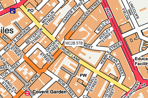 WC2B 5TB map - OS OpenMap – Local (Ordnance Survey) WC2B 5TB map - OS OpenMap – Local (Ordnance Survey)