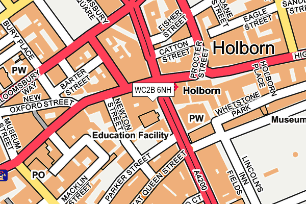 WC2B 6NH map - OS OpenMap – Local (Ordnance Survey) WC2B 6NH map - OS OpenMap – Local (Ordnance Survey)