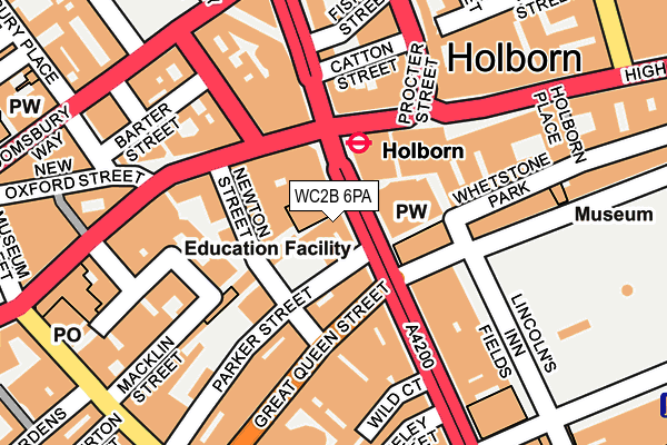 WC2B 6PA map - OS OpenMap – Local (Ordnance Survey) WC2B 6PA map - OS OpenMap – Local (Ordnance Survey)