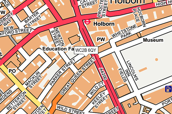 WC2B 6QY map - OS OpenMap – Local (Ordnance Survey)