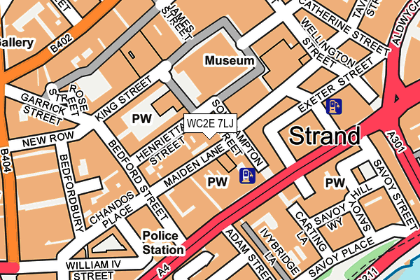 WC2E 7LJ map - OS OpenMap – Local (Ordnance Survey) WC2E 7LJ map - OS OpenMap – Local (Ordnance Survey)