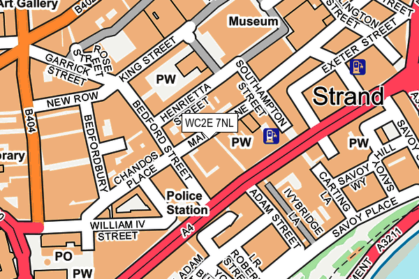 WC2E 7NL map - OS OpenMap – Local (Ordnance Survey) WC2E 7NL map - OS OpenMap – Local (Ordnance Survey)