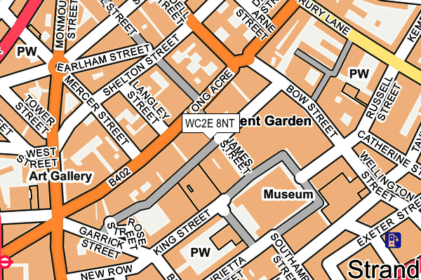 WC2E 8NT map - OS OpenMap – Local (Ordnance Survey) WC2E 8NT map - OS OpenMap – Local (Ordnance Survey)
