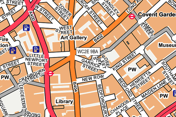 WC2E 9BA map - OS OpenMap – Local (Ordnance Survey) WC2E 9BA map - OS OpenMap – Local (Ordnance Survey)